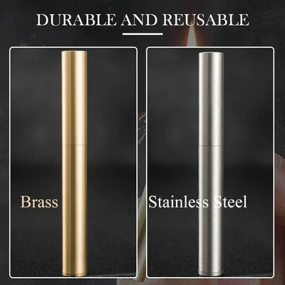2025 New Creative Unusual Copper Kerosene Lighter Nunchaku Retro Grinding Wheel Lighter Foldable Portable Men's Exquisite Gift