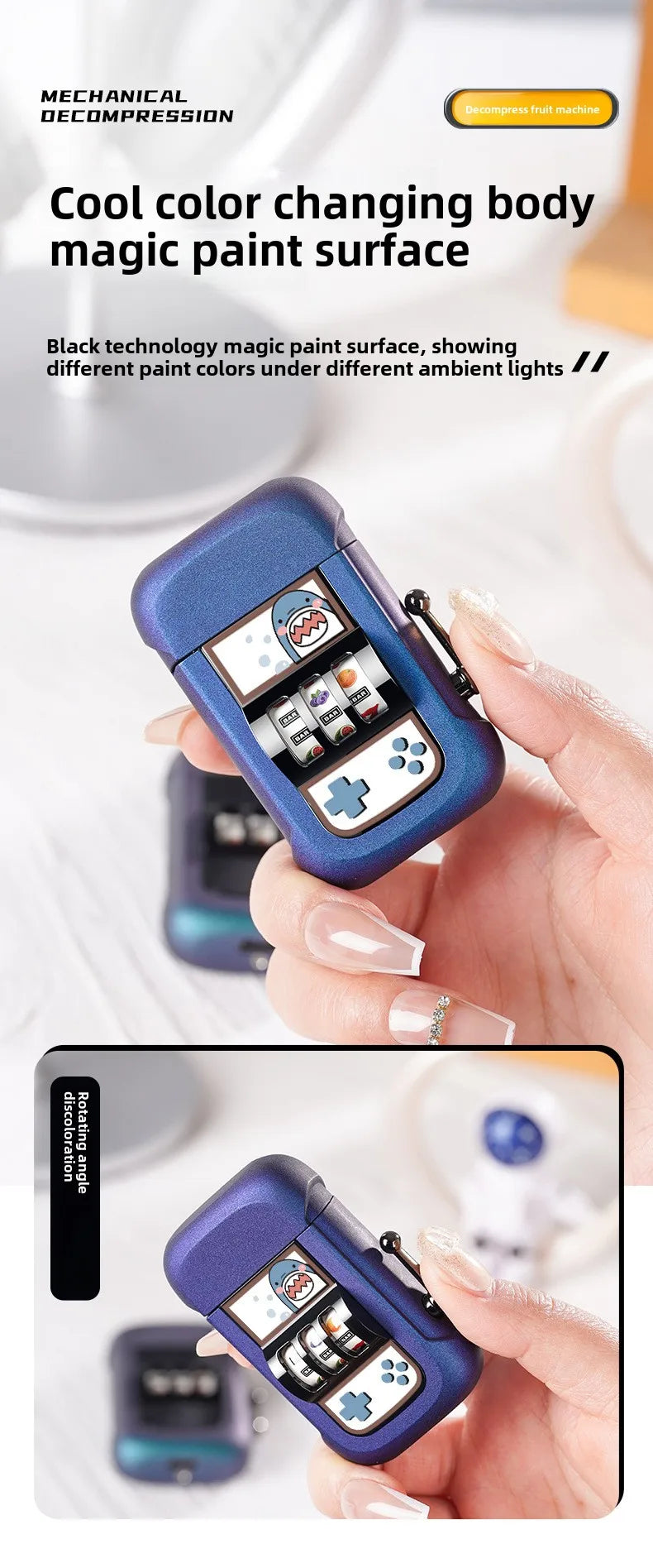 2025 Dual Arc Plasma Lighter with Fruit Pattern, USB-C Rechargeable Windproof for Cigar Outdoor & Creative Adult Gifts
