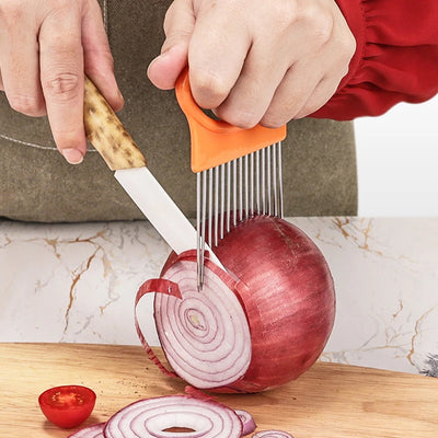 Onion Cutter Vegetables Slicer Tomato Cutting Aid Holder Guide Slicing Kitchen Accessories Gadgets 2025