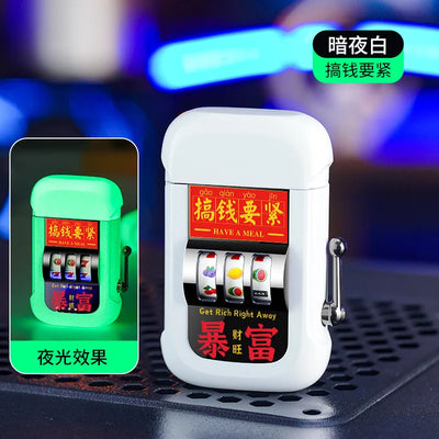 2025 Dual Arc Plasma Lighter with Fruit Pattern, USB-C Rechargeable Windproof for Cigar Outdoor & Creative Adult Gifts