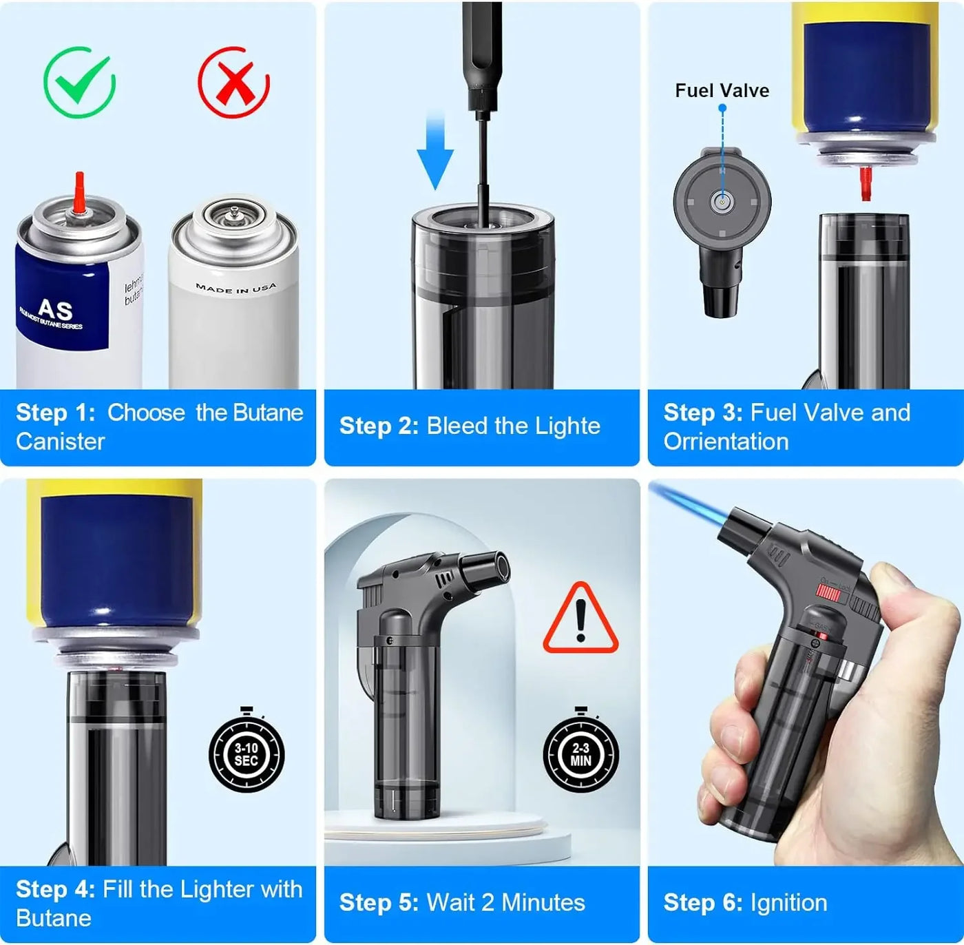 4-pack torch lighters, windproof lighters, butane gas lighters, smoke accessories, outdoor grilling tools kitchen tools 2025 New