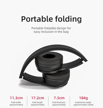 Stereo P47 Headset 5.0 Bluetooth Headset Folding Series Wireless Sports Game Headset for iPhone XiaoMi