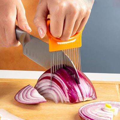Onion Cutter Vegetables Slicer Tomato Cutting Aid Holder Guide Slicing Kitchen Accessories Gadgets 2025