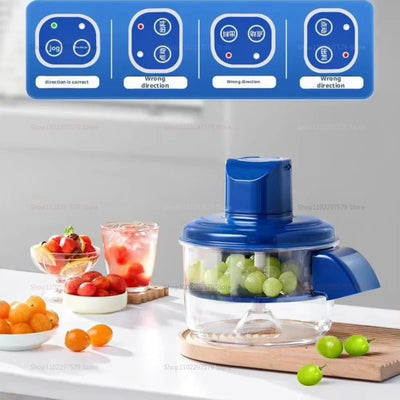 Grape Peeler Machine Electric Garlic Peeling Machine 2025 New Automatic Small Fruit Peeling Tool for Grapes Garlic Tomato Cherry