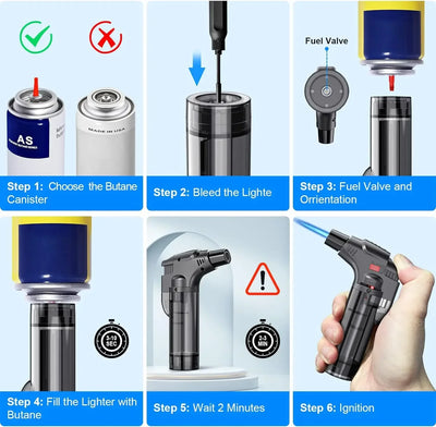 4-pack torch lighters, windproof lighters, butane gas lighters, smoke accessories, outdoor grilling tools kitchen tools 2025 New