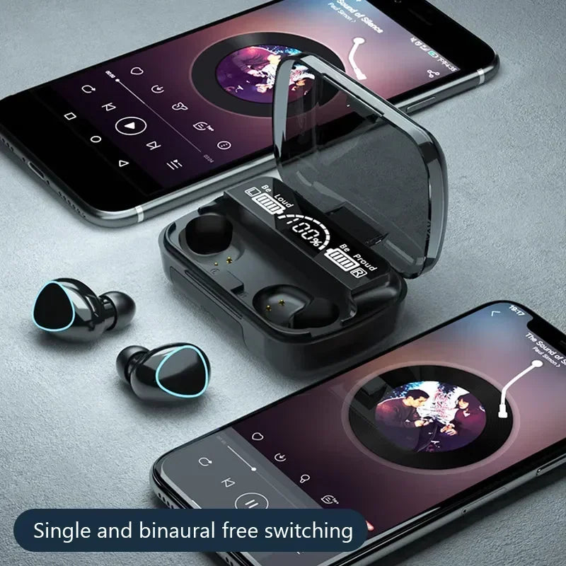 New wireless Bluetooth headphones with noise cancellation for sports, mini, compatible with Xiaomi, Huawei, vivo, OPPO and Apple