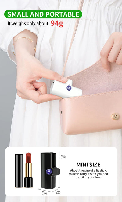 Liboer Fast Charging Portable Power Bank LED Display Mobile External Battery for iPhone Samsung Xiaomi OPPO Compact Powerbank
