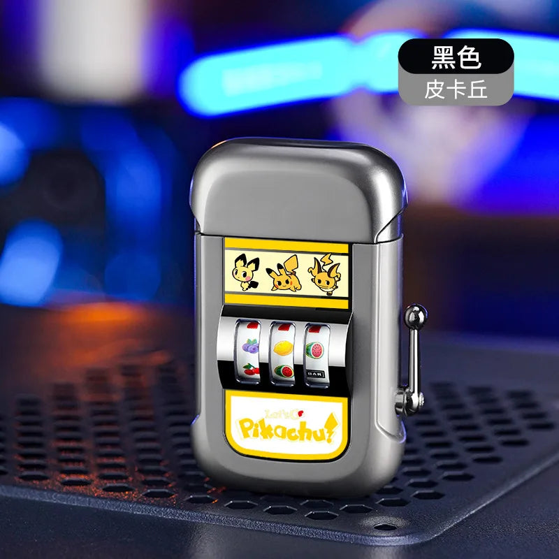 2025 Dual Arc Plasma Lighter with Fruit Pattern, USB-C Rechargeable Windproof for Cigar Outdoor & Creative Adult Gifts