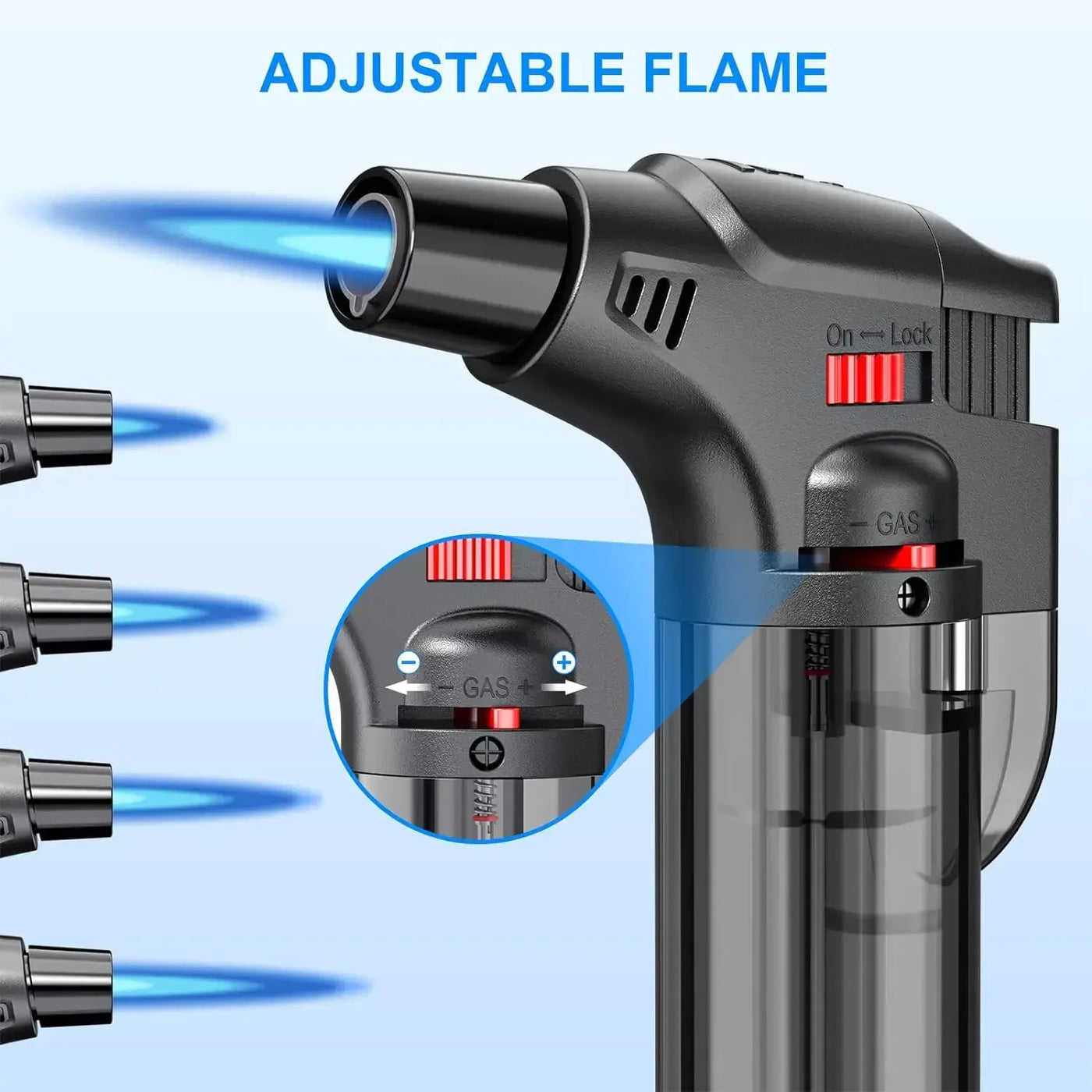 4-pack torch lighters, windproof lighters, butane gas lighters, smoke accessories, outdoor grilling tools kitchen tools 2025 New