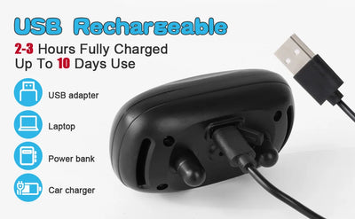 Pet Dog Anti Barking Device USB Rechargeable Dogs Training Collar Ultrasonic Stop Barking Vibration Anti Bark Collar